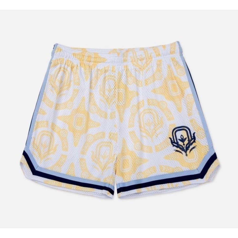 Overtime Courtside Shorts blue allover print Med